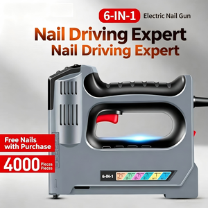 Electric Nail Gun Coil Type Battery Powered <b>Woodworking</b> Diy <b>Tool</b> - Product Image 3