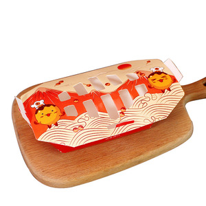 กล่องกระดาษคราฟท์เกรดอาหาร,กล่องบรรจุภัณฑ์แบบใช้แล้วทิ้งกันน้ำมันสำหรับใส่อาหารสั่งกลับบ้าน - Product Image 2