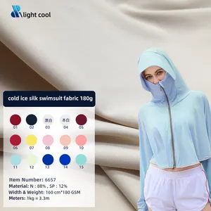 Wholesales Absorbing And Quick-drying Fabric Nylon Spandex High Elasticity Fleece Fabric For Sports Yoga