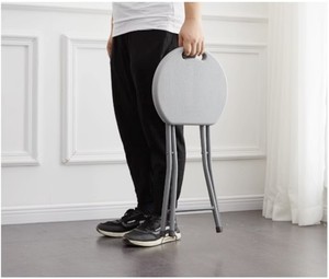 Nhỏ cầm tay Trọng lượng nhẹ ngoài trời vòng nhựa kim loại Hỗ trợ <span class=keywords><strong>Mini</strong></span> gấp Phân - Product Image 4