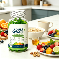 Complexe B, vitamine B12, vitamine E, gommes vitaminées pour adultes