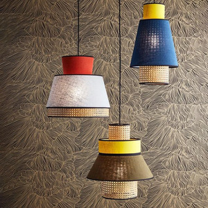 โคมไฟแขวนหวายสไตล์มินิมอลสมัยใหม่ หลอดไฟ LED E27 ทรงกลม หัวเดียว สำหรับห้องนั่งเล่นและห้องรับประทานอาหาร - Product Image 1