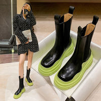 Nouvelle tendance OEM ODM Bottines Chelsea en cuir de veau de luxe pour femmes et filles, cadeau