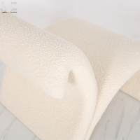 Minimalistischer Königlicher Retro Weißer Bouclé Einzelsessel Moderner Sherpa Akzent-Sessel Loungesessel für Hotel und Salon