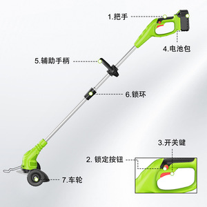 Tondeuse à gazon 40V, usage domestique, compacte, rechargeable au lithium-ion, tondeuse multifonction - Product Image 2