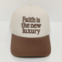 Casquette de baseball à visière incurvée à deux tons avec logo brodé en 3D, personnalisable par le fabricant, couleur personnalisée, 5 panneaux, cadre en K, pour hommes