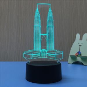 Lámpara de mesa de ilusión acrílica de Anime personalizada que cambia de 16 colores, decoración de visión, carga USB, luz de noche LED 3D táctil - Product Image 1
