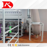 Machine à filer à anneaux Kingkangda avec PLC et composants de moteur, production automatique de fil bouclé haute capacité