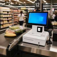 Terminal de point de vente Android intégré, système de point de vente tout-en-un, machine de point de vente Android avec tiroir-caisse pour l'excellence du commerce de détail