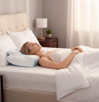 Oreiller cervical en mousse à mémoire de forme réglable, oreiller orthopédique en forme de coin pour soulager les douleurs cervicales, soutien ergonomique pour toutes les positions de sommeil