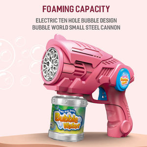 Pistolet à bulles spatial à 10 trous pour enfants, garçons et filles, jeu en plein air - Product Image 2