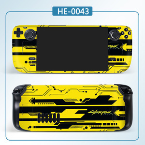 Steam Deck Skin Protector HE-0138 Floral Checkered Design Full Coverage PVC Protective <b>Film</b> - Product Image 4