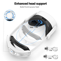 Compatible avec le casque MetaQuest 3s Elite, accessoires VR, sangle de tête de remplacement réglable, source d'usine intelligente Chine