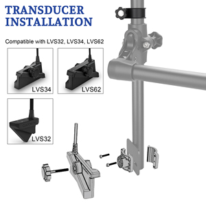Transducteur sonar réglable Velpaw robuste de 600 mm, monté sur poteau, revêtement poudré, alliage d'aluminium de qualité marine + nylon composite - Product Image 4