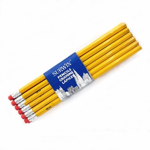 Lápiz de Madera Natural Popular de Color Amarillo HB, Económico, con Borrador para Estudiantes - Product Image 6