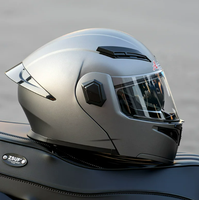 Nouveau casque intégral PBRabbit à double visière avec protection solaire et fermeture Double D pour moto/véhicule électrique, homme/femme
