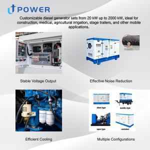Générateur Diesel Super Silencieux 300KVA 500KVA 220V 380V 50/60Hz Démarrage à une touche Sans balais Refroidi par eau Alimentation de secours domestique et commerciale - Product Image 6