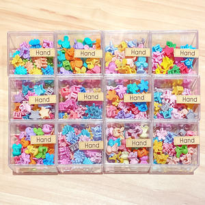 36pcs New Clear Plastic Flower Hair Acessórios Mini Sweet Style Hair Claw Clips para Meninas - Product Image 4