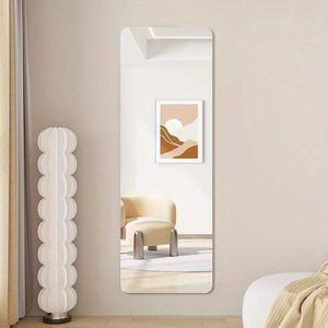 Hot Sale Modern Silver Unbreakable Frameless 2mm Thick <b>Acrylic</b> Shatterproof Easy Installation Decorative <b>Mirror</b> Wall Sticker - Product Image 1