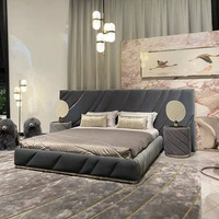 Luxuriöse Bettmöbel Bettwäsche-Sets Kingsize Luxusbetten Anpassbare Hochwertige Hauptschlafzimmer-Betten