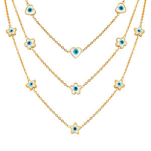 Chaîne de clavicule œil <span class=keywords><strong>du</strong></span> <span class=keywords><strong>diable</strong></span> et <span class=keywords><strong>pentagramme</strong></span> d'amour pour l'été à la plage - Product Image 5