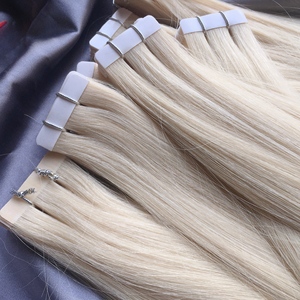 Extensiones de Cabello Adhesivas de Alta Calidad, Doble Trama, Negro, Castaño y Rubio, 26 Pulgadas - Product Image 1