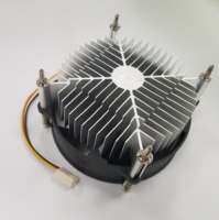 Refroidisseur de processeur en aluminium avec ventilateur de refroidissement compatible Intel 1155/1156 Pentium G
