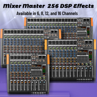 Table de mixage portable KA-8 avec entrées micro équilibrées pour diffusion en direct