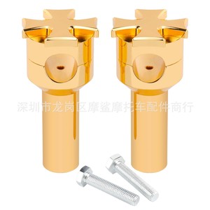 ชุดยกแฮนด์มอเตอร์ไซค์ ขนาด 25 มม. สีทอง ดำ โครเมียม สำหรับฮาร์เลย์ เดวิดสัน อุปกรณ์เสริมแฮนด์ขนาด 4 นิ้ว - Product Image 5