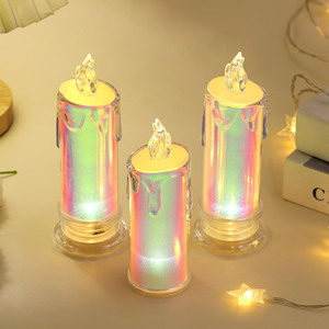 Bougie LED en plastique sans flamme, décoration de Noël pour la maison, écologique, Morofme - Product Image 4