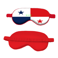 Masque de sommeil en soie simulée avec drapeau national de la Guadeloupe personnalisé, sangle élastique, cache-yeux pour voyage, souvenir, cadeau