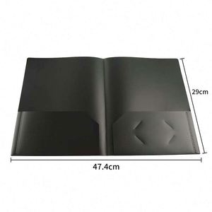 High Quality Durable PP Two-<b>Pocket</b> Presentation <b>Folder</b> With Business Card Slot <b>A4</b> Letter Size Two-<b>Pocket</b> <b>Folder</b> - Product Image 2