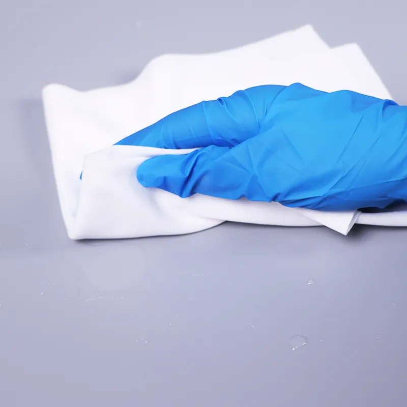 Мягкие ультразвуковые герметичные безворсовые салфетки из микрофибры для лаборатории ISO3 Cleanroom