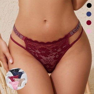 Culottes en dentelle pour femmes avec strass en gros, paillettes noires, sexy, tendance, tanga, sous-vêtements brillants, <span class=keywords><strong>jeune</strong></span> fille élégante, bikini - Product Image 1