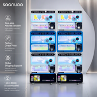 Distributeur automatique de capsules colorées pour enfants, machine Gacha, jouets à œufs surprise, jeu d'arcade à monnayeur, lecteur de cartes, pousse-pièces