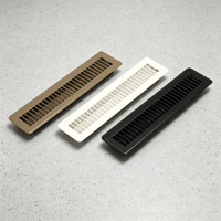 Grille de ventilation de sol en fer de haute qualité à lamelles longues intégrées 2*14, diffuseur de sol réglable en fer pour armoire