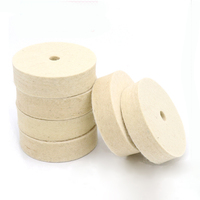 2 paquets de tampons de polissage pour voiture, 100% laine, feutre, roue de polissage pour verre, marbre, métal