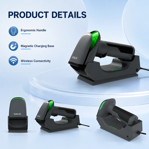 Escáner de Código de Barras Inalámbrico 1D 2D, Negro, CMOS, Portátil, con Base de Carga Magnética, Recargable, 2600mAh - Product Image 5