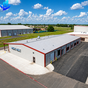 Bâtiments préfabriqués modernes personnalisés pour projets <span class=keywords><strong>de</strong></span> construction métallique, kits <span class=keywords><strong>de</strong></span> structures <span class=keywords><strong>en</strong></span> acier rouge pour entrepreneurs - Product Image 5