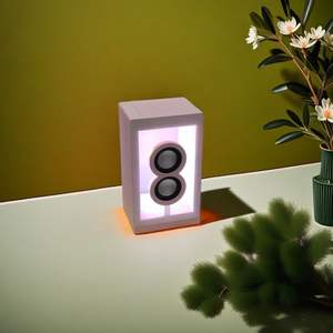 Nouvelle enceinte Bluetooth sans fil portable, petite enceinte de bureau RGB, enceinte Bluetooth transparente créative portable - Product Image 1