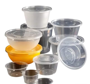 Tigela Plástica Preta Retangular Descartável Grossa para Alimentos, Aquecível no Micro-ondas, para Embalagem de Almoço e Embalagens de Comida para Viagem - Product Image 6