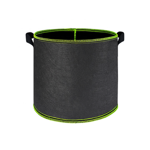 7갤런 블랙 정원 화분 양손잡이 재사용 가능한 통기성 좋은 헤비듀티 재배 가방 성장 백 - Product Image 1