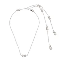 Long gland collier perle Strass rosée retour chaîne bijoux De Mariée