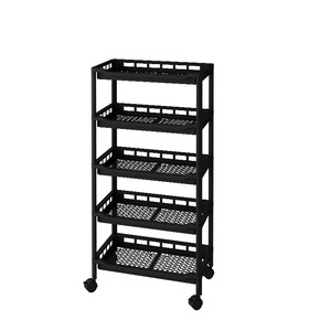 Kitchen Storage Rack Multi Layer Movable Organizer <b>With</b> <b>Wheels</b> For Kitchen Countertop Storage - Product Image 5