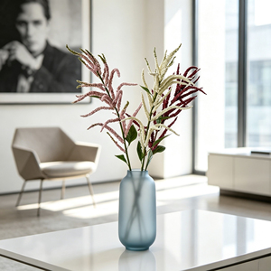 Rama de Flores Artificiales de <span class=keywords><strong>Celosia</strong></span> de 110 cm, Flor de Cockscomb Artificial de Tallo Único para Decoración de Interiores, Relleno de Jarrones, para Hogar, Oficina, Boda - Product Image 5