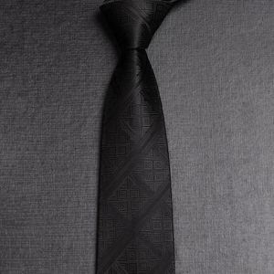 Italian Luxury Men's Custom Logo Neckties Handmade Business Black Silk <b>Ties</b> Wholesale for Men - Product Image 6