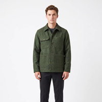 Nouveau Manteau Décontracté Homme Vintage en Mélange de Laine, Couleur Unie, Col Rabattu, Multi-Poches, pour Automne Hiver