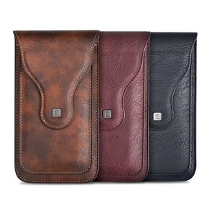 Sac multifonctionnel en cuir à double couche <span class=keywords><strong>pour</strong></span> téléphone <span class=keywords><strong>portable</strong></span> avec <span class=keywords><strong>ceinture</strong></span> de fermeture magnétique - Product Image 5