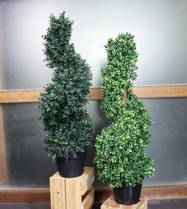 Piante artificiali di alta qualità simulazione verde finto bosso Topiary finti pini Plantas Artificiales all'aperto Indoor Deco - Product Image 2