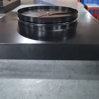 Adaptateur de col en aluminium réglable pour contrôle d'air CVC avec amortisseur radial et design graphique
